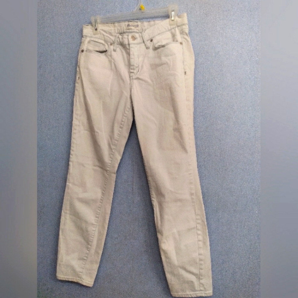 Classic‎ Beige Slim Fit Stretch Denim Jeans Casual Everyday Pants